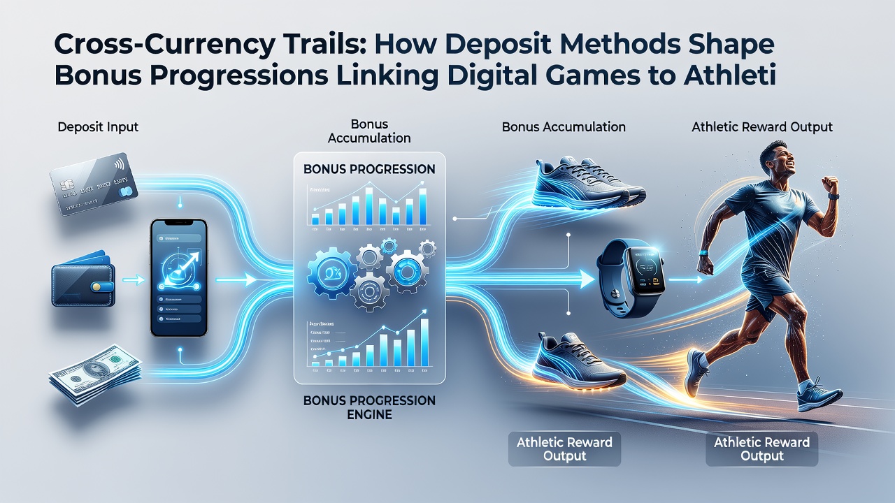 Diagram showing deposit method impacts on bonus progression between slots and sports betting