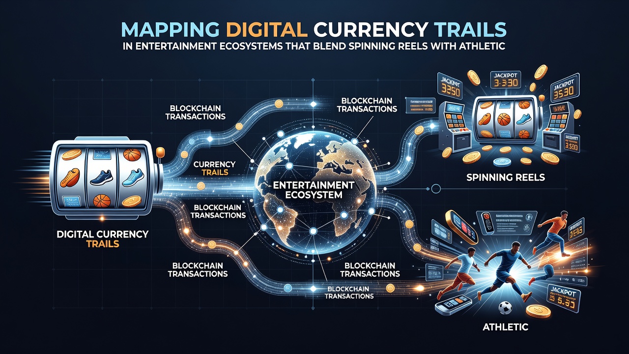 Analytics dashboard showing connected digital currency paths between slots, sports, and live dealer activities
